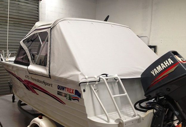 trailer boat cover backdrop