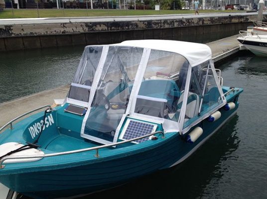 Trailer boat enclosure