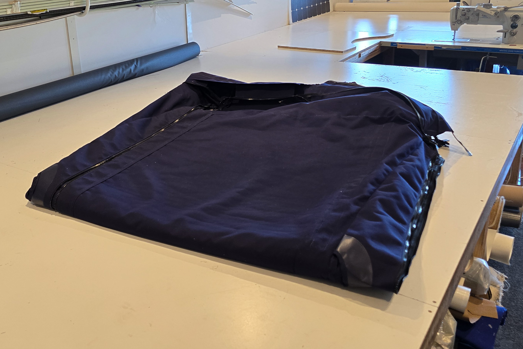 Canvas folded